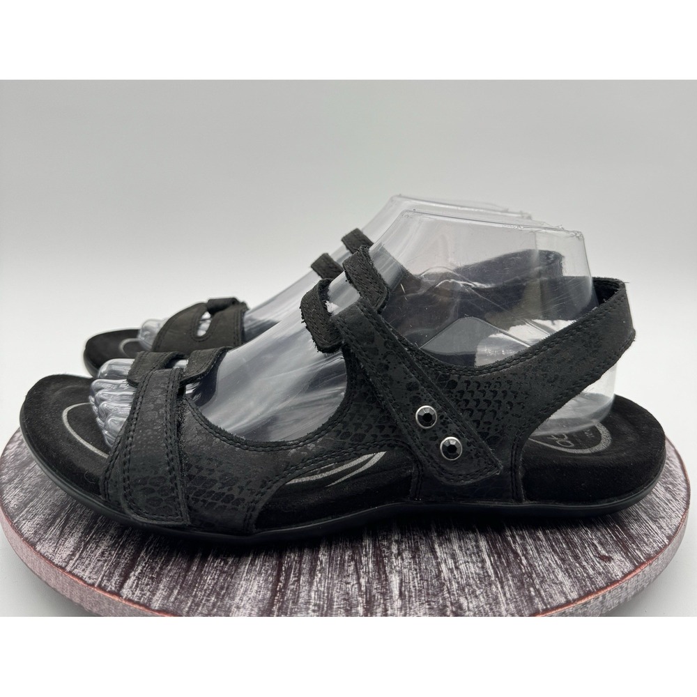 Abeo Sandals Womens 9 Narrow Crescent Outdoor Comfort Casual Hook & Loop Black